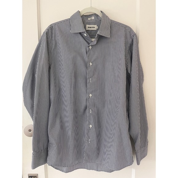 Taylor Stitch Other - Taylor Stitch White and Blue Striped Button Down Shirt Size 42